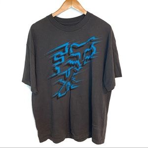 Fox Grey & Blue Shirt Regular Fit Size XL